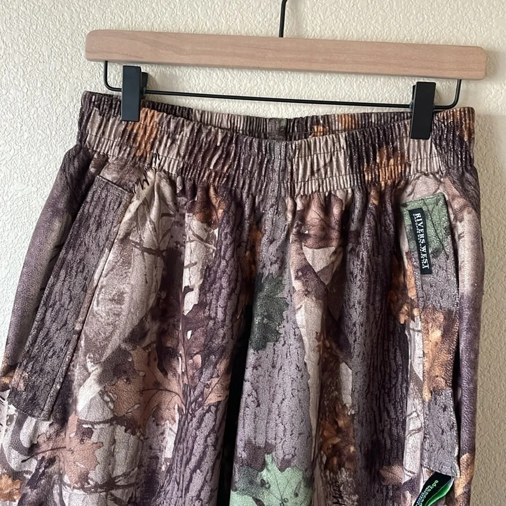 Rivers West Camo Hunting Pants Men’s L Pioneer Fleece Pant Widow Maker Camo 2138